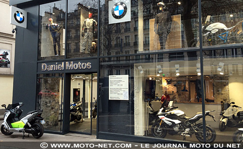 Les grands patrons de BMW inaugurent le nouveau Daniel Motos à Bastille