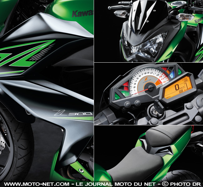 Nouveautés 2015 EICMA : Kawasaki Z300, le petit roadster de la série Z