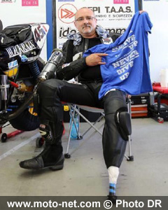 Arnaud Guignebert, pilote moto handicapé pour le team MRH45