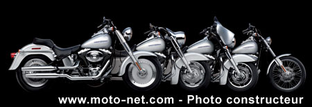 Harley-Davidson : série limitée Platinum pour quatre modèles