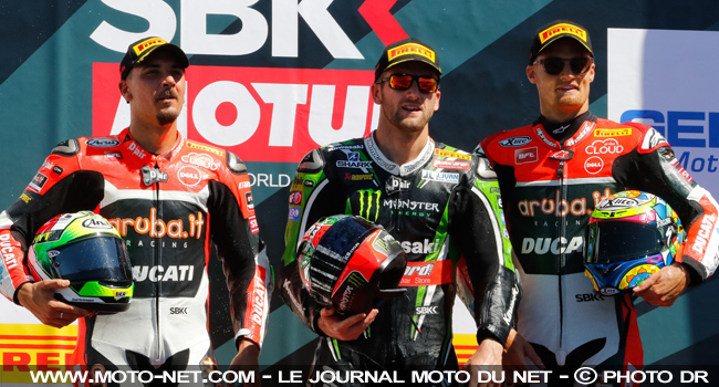  Giugliano 2ème, Sykes 1er et Davies 3ème - WSBK États-Unis (9 sur 13) Déclarations des pilotes World Superbike à Laguna Seca