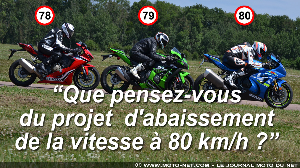 Limitation de vitesse à 80 km/h : qu'en pensent les constructeurs moto ?