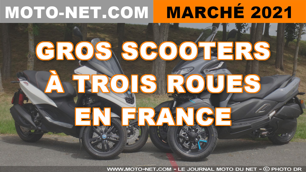 Marché moto 2021 (5/11) : 9983 immats de scooters à trois-roues (-11,5%)