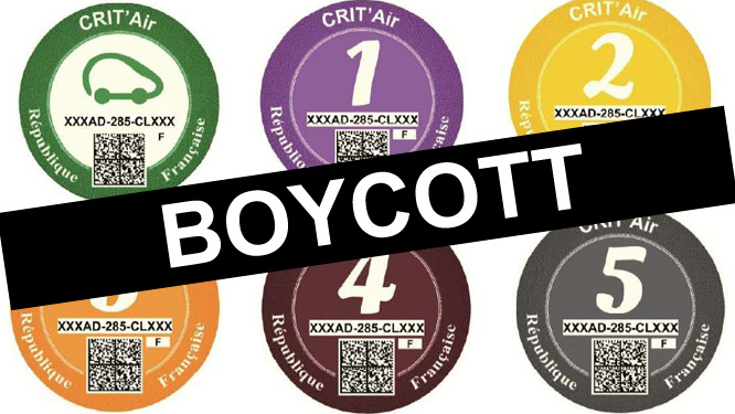 La FFMC appelle au boycott des vignettes Crit'Air