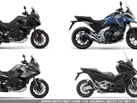 Nouveaux coloris pour les Honda NC750X, NT1100 et Forza 750 