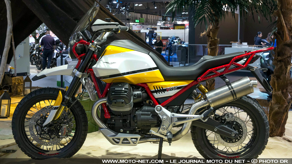 Concept V85 : Moto Guzzi dévoile un trail et son nouveau V-twin 850