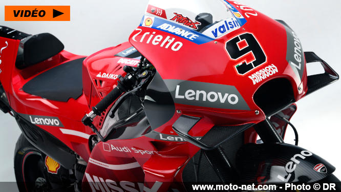 La nouvelle Ducati Desmosedici GP19 change de look pour un meilleur aérodynamisme