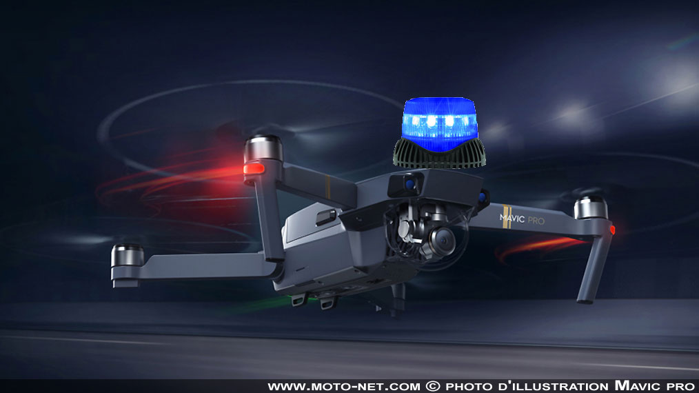 Deux drones de la police verbalisent les motards en Ile-de-France