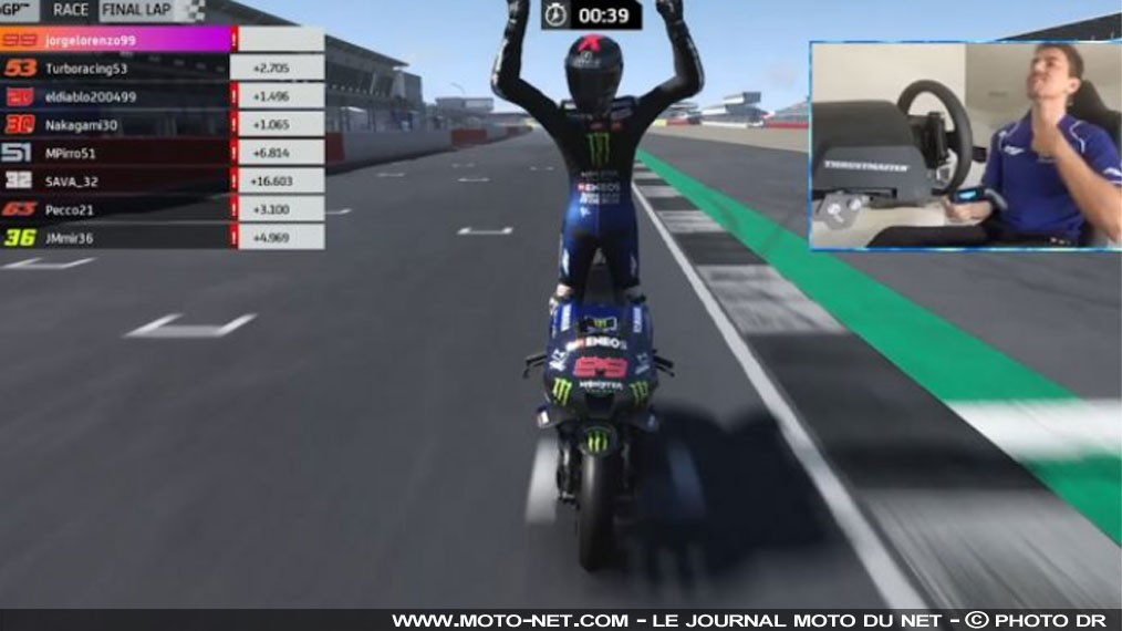 Lorenzo remporte le Grand Prix virtuel de Grande-Bretagne