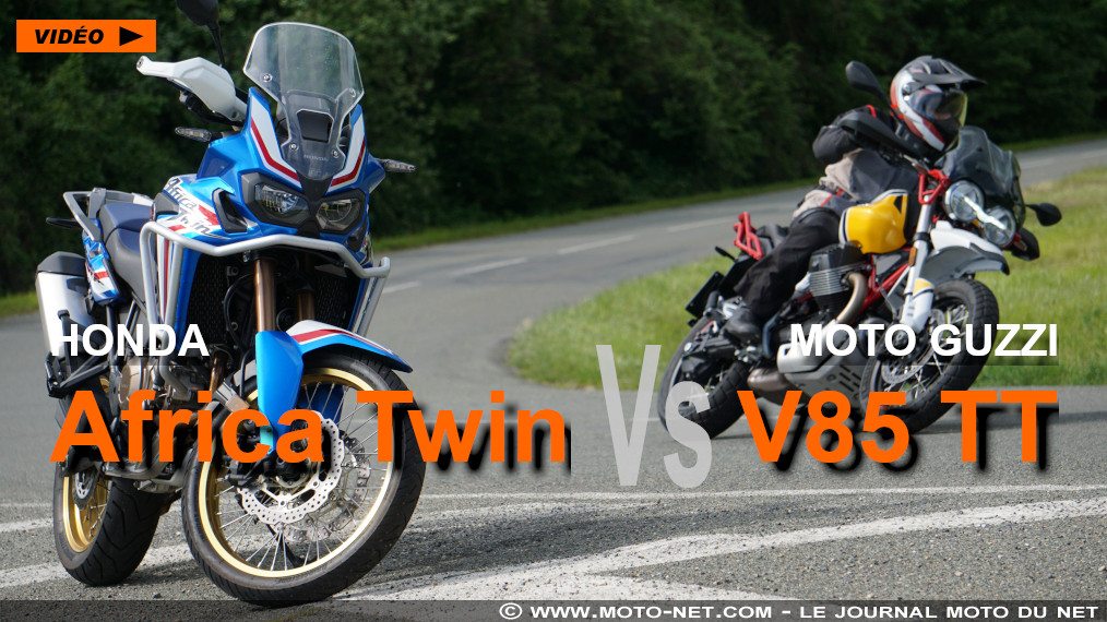 Duel vidéo : Honda Africa Twin Vs. Moto Guzzi V85 TT
