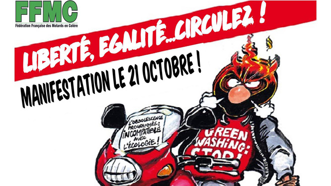 La FFMC se réjouit de la mobilisation des motards contre les restrictions de circulation et les vignettes Crit'Air