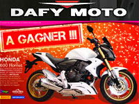 Dafy Moto : achetez des pneus, repartez en Honda Hornet !
