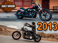 Nouveautés 2013 : Harley-Davidson Breakout et Street Bob SE