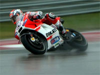 Moto GP Amériques - FP1 : Ducati rit aussi sous la pluie