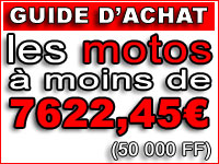 Quelles motos pour moins de 7 622,45 euros (50 000 francs) ?