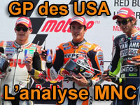 Déclarations et analyse du Moto GP aux Etats-Unis