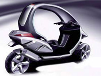 Bientôt un scooter hybride à trois roues motrices ?