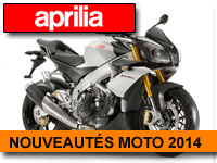 Les nouvelles motos Aprilia 2014 au salon de Paris