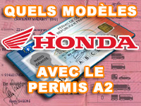 11 modèles Honda pour les détenteurs du permis A2