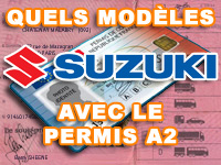 7 modèles Suzuki pour les détenteurs du permis A2