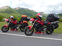 Tour d'Europe à moto : déjà 3500 km au compteur