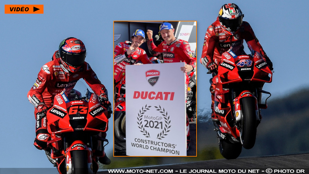 GP d’Algarve : Bagnaia remporte la course, Ducati le titre constructeur