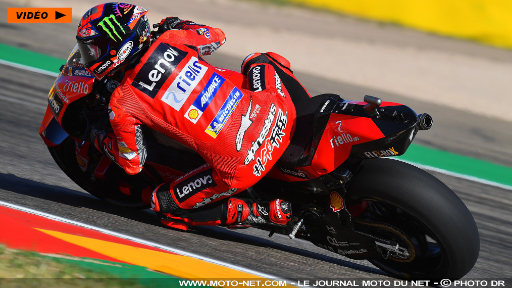 GP d’Aragon : Quartararo se qualifie derrière les Ducati d’usine