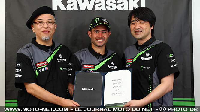 Leon Haslam de retour en WorldSBK chez Kawasaki aux côtés de Jonathan Rea !