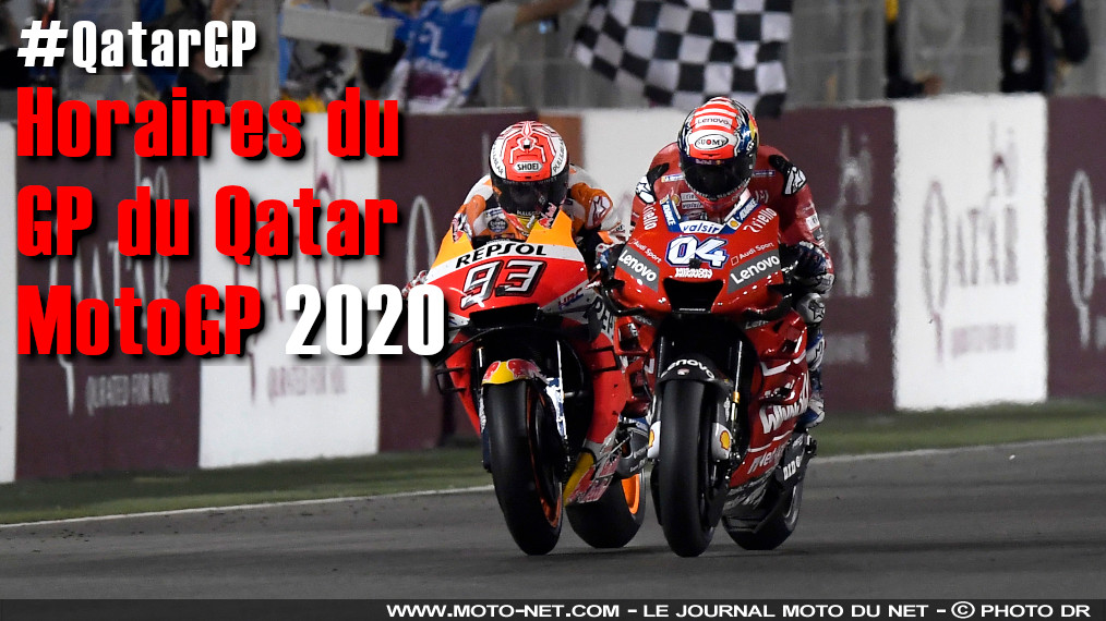 Horaires du GP du Qatar MotoGP 2020