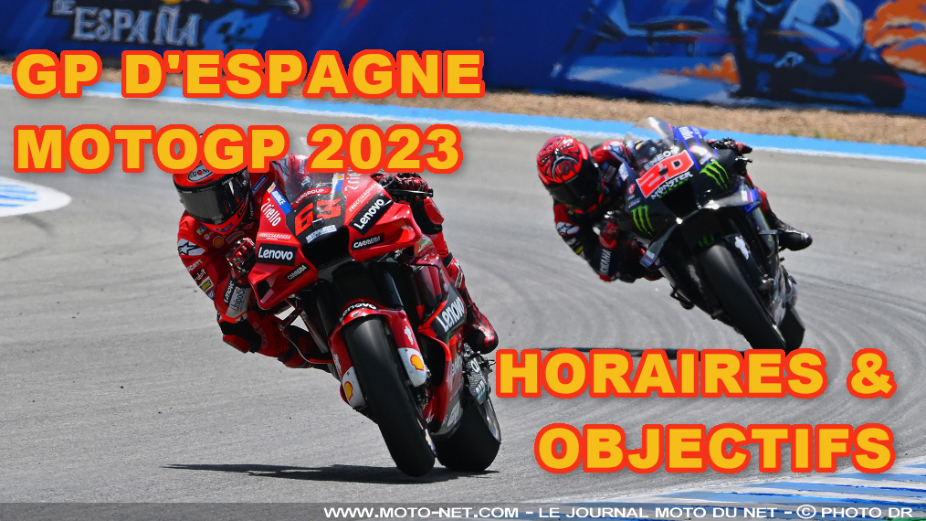 Horaires, enjeux et objectifs du GP d’Espagne MotoGP 2023