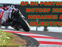 Horaires et objectifs du GP du Portugal MotoGP 2023