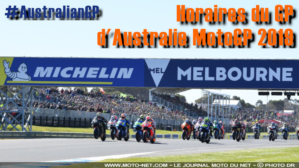 Horaires et enjeux du Grand Prix d'Australie MotoGP 2019