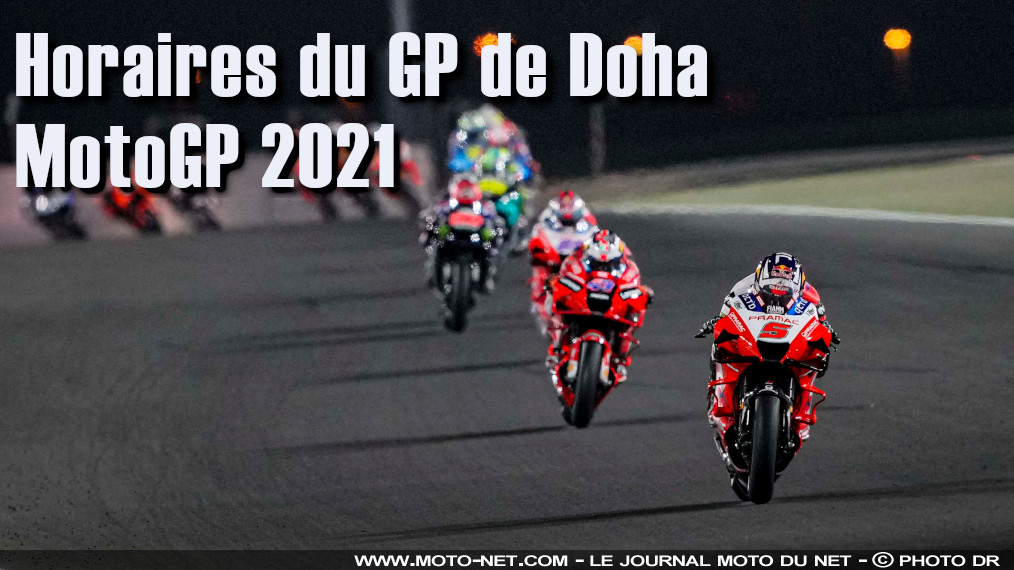 Horaires du GP de Doha MotoGP 2021
