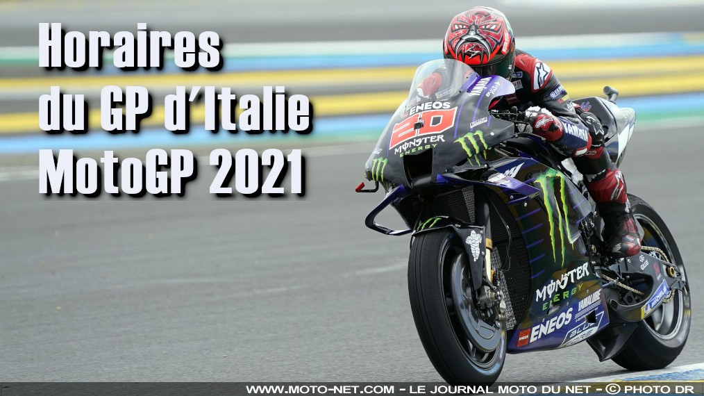 Horaires et objectifs du GP d'Italie MotoGP 2021