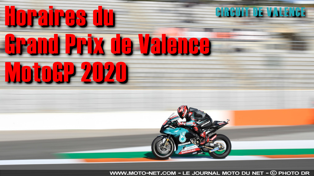 Horaires et objectifs du GP de Valence MotoGP 2020