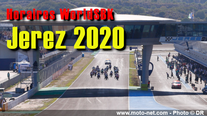 Horaires du WorldSBK 2020 ce week-end à Jerez
