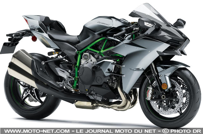 Kawasaki Ninja H2 et H2 Carbon 2017 : premières informations