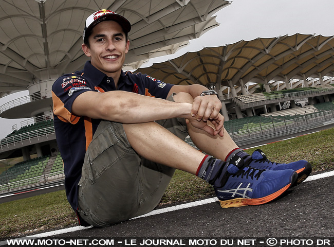 Marc Marquez sur le circuit de Sepang pour le GP de Malaisie 2016