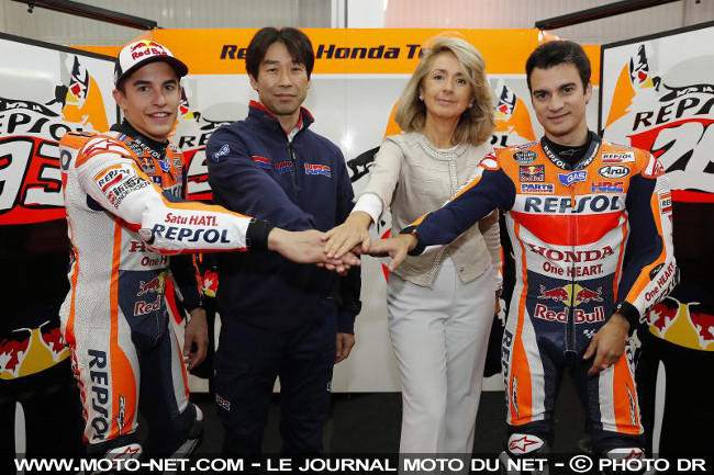 Repsol et Honda poursuivent leur collaboration en MotoGP jusqu'en 2018