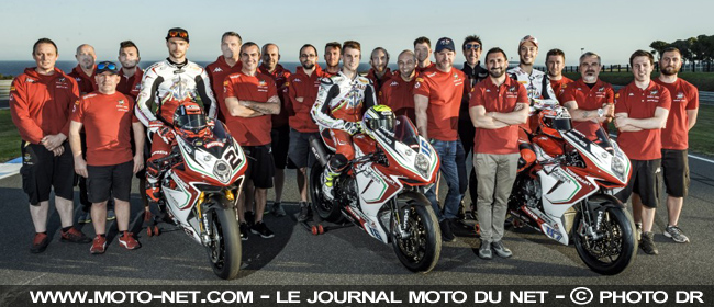 Camier, Cluzel et Zanetti - WSBK 2017 : MV Agusta avec Camier... et un français ?