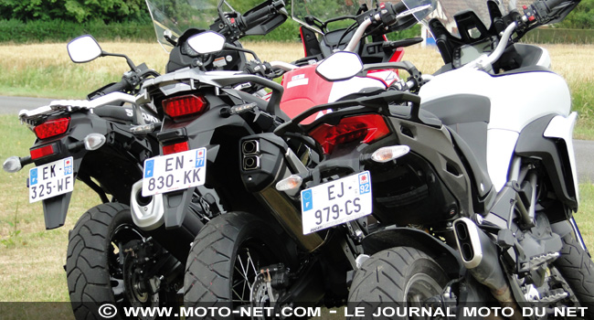 Essai comparatif Ducati Multistrada 950 Vs Honda Africa Twin Vs Suzuki V-Strom 1000 : en plein dans le mille