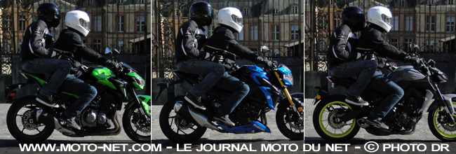 Kawasaki 900 Vs Suzuki GSX-S750 Vs Yamaha MT-09 : élection du meilleur roadster japonais maxi-mid-size