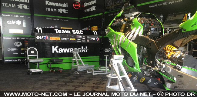 Bol d'Or : abandon de la Kawasaki n°11 sur casse moteur !