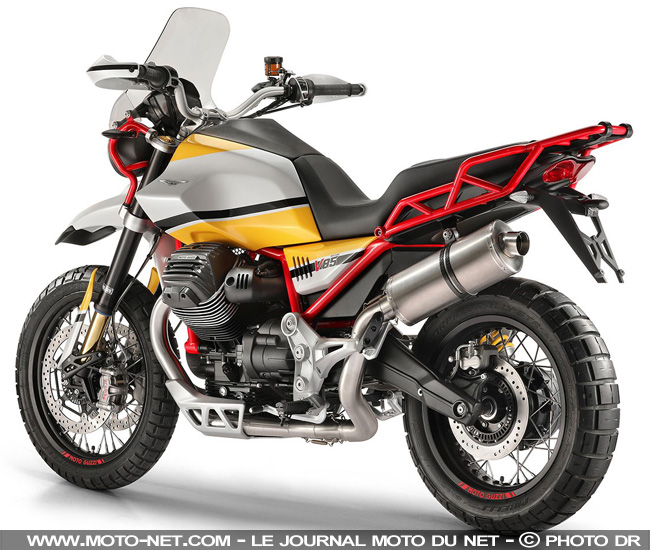  Concept V85 : Moto Guzzi dévoile un trail et son nouveau twin 850