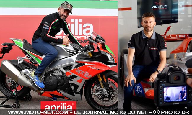 Coup de com' : Max Biaggi roule de nouveau pour la marque Aprilia