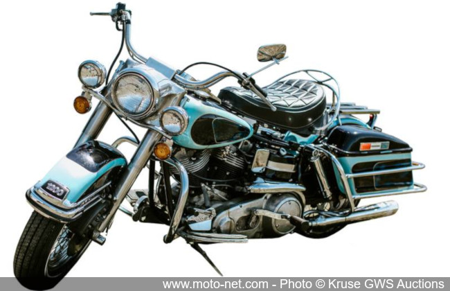 La dernière moto d'Elvis Presley vendue aux enchères