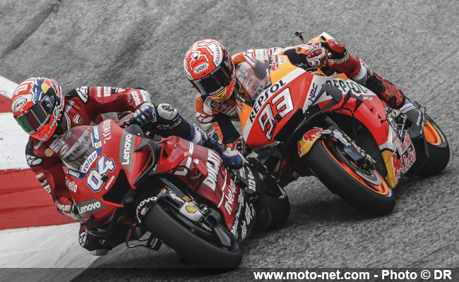 Marquez et Dovizioso à Spielberg : Duel, La Guerre des Mondes et Fighter Squad réunis !