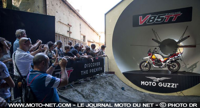 Avant-premières : Moto Guzzi dévoile sa V85 TT et une V9 Bobber Sport à Mandello