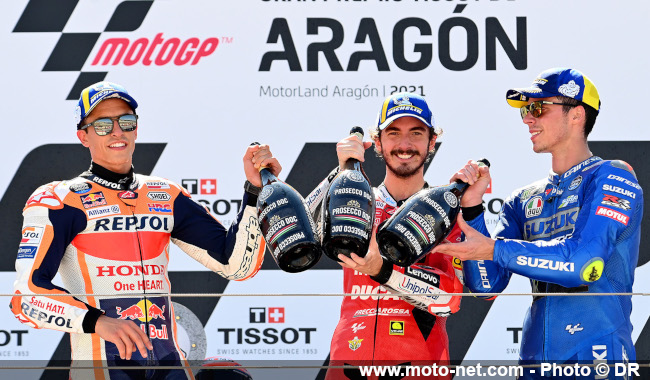  Réactions des pilotes au haletant Grand Prix d’Aragon 2021