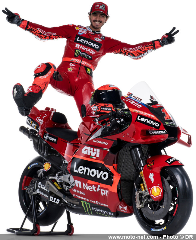 Photos des pilotes MotoGP avec leur moto pour bien suivre la saison 2023 
